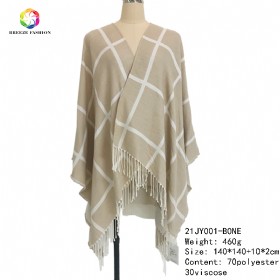 New fashion shawl 21JY001-BONE-1