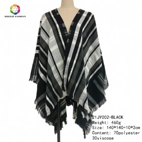 New fashion shawl 21JY002-BLACK-1