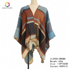 New fashion shawl 21JY004-BROWN-1