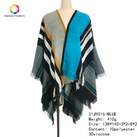 New fashion shawl 21JY015-BLUE-1