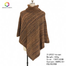 New fashion shawl 21JY027-brown-1