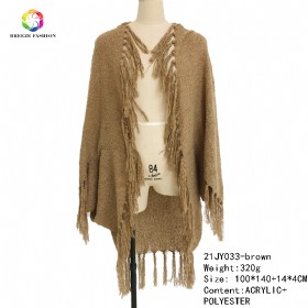 New fashion shawl 21JY033-brown-1
